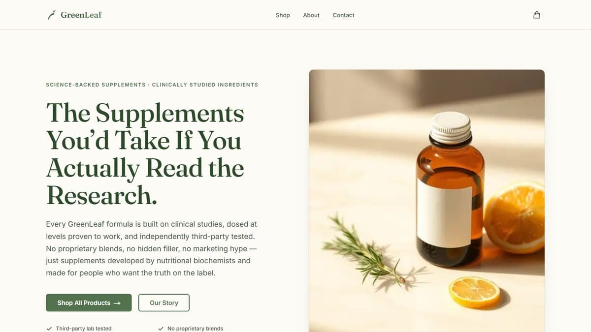 GreenLeaf Wellness – E-Commerce